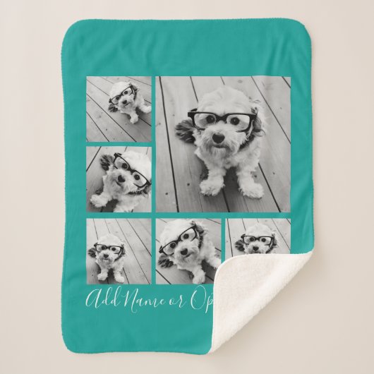 Couverture Sherpa Ajouter votre propre collection de 6 photos — PEUT (Devant)