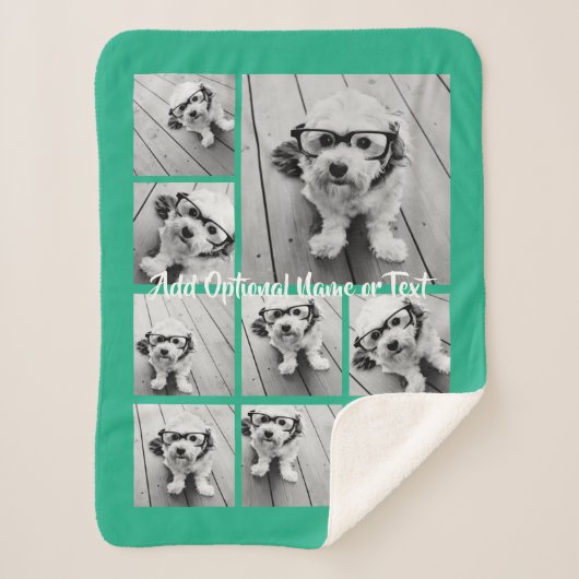 Couverture Sherpa Ajouter votre propre collection de 9 photos — PEUT (Devant)