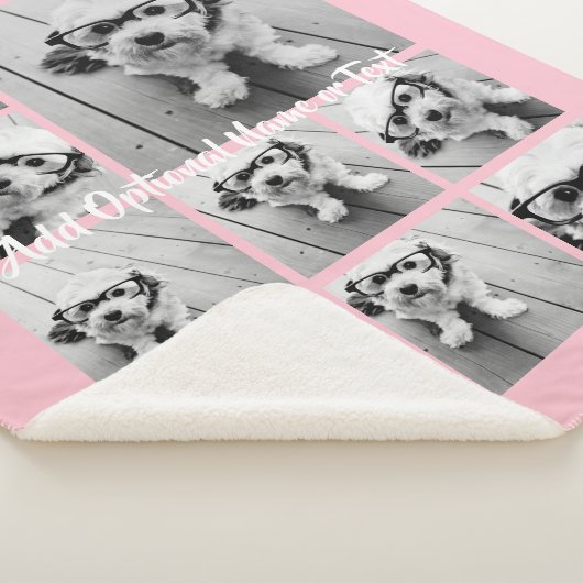 Couverture Sherpa Ajouter votre propre collection de 9 photos - PEUT (3/4)