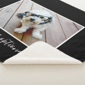 Couverture Sherpa Ajouter votre propre photo horizontale PEUT modifi (3/4)