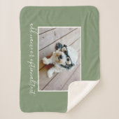 Couverture Sherpa Ajouter votre propre photo horizontale PEUT modifi (Devant)