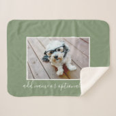 Couverture Sherpa Ajouter votre propre photo horizontale PEUT modifi (Devant (Horizontal))