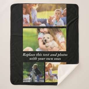 Couverture Sherpa Ajouter votre propre texte et photos
