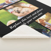 Couverture Sherpa Ajouter votre propre texte et photos (3/4)