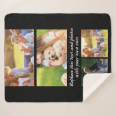 Couverture Sherpa Ajouter votre propre texte et photos (Devant (Horizontal))