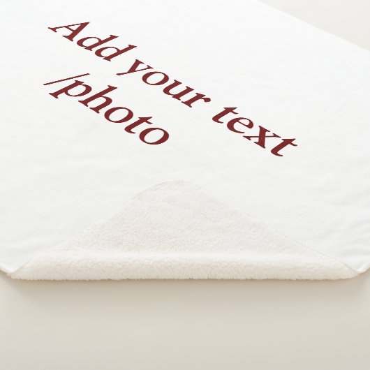 COUVERTURE SHERPA AJOUTER VOTRE TEXTE PHOTO NOËL     (3/4)