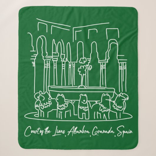 Couverture Sherpa Alhambra Cour des Lions 1 (Devant)