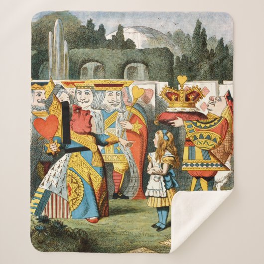 Couverture Sherpa Alice à Wonderland (Devant)