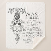 Couverture Sherpa Alice Au Pays Des Merveilles Jabberwocky Sherpa Bl (Devant)