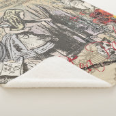 Couverture Sherpa Alice au pays des merveilles Rideau Art classique (3/4)