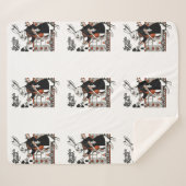 Couverture Sherpa Alice White Rabbit Classic Wonderland (Devant (Horizontal))
