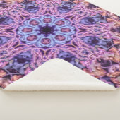 Couverture Sherpa Alien complexe pourpre Kaleidoscopic Mandala (3/4)