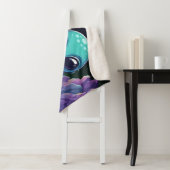 Couverture Sherpa Alien de paix mignon et vaisseau spatial (En situation)