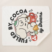 Couverture Sherpa Alimenté par le cacao et les Rêves de chiots - Chi (Devant (Horizontal))