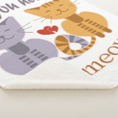 Couverture Sherpa All you need is meow Valentine cats (3/4)