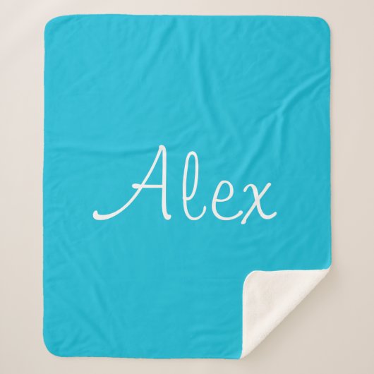 Couverture Sherpa Allant Aqua (Devant)