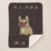 Couverture Sherpa alpha frenchie (Devant)