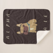 Couverture Sherpa alpha frenchie (Devant (Horizontal))