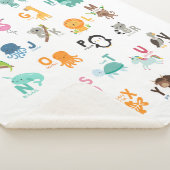 Couverture Sherpa Alphabet de doodle animal (3/4)