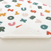 Couverture Sherpa alphabet de script rétro cool (3/4)