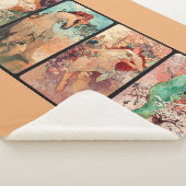 Couverture Sherpa Alphonse Mucha, Les Quatre Saisons (1896) (3/4)