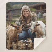 Couverture Sherpa Amant de chèvre personnalisé Sherpa Blanket Chèvre (Devant)