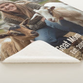 Couverture Sherpa Amant de chèvre personnalisé Sherpa Blanket Chèvre (3/4)