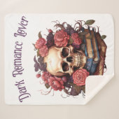 Couverture Sherpa Amant romantique foncé (Devant (Horizontal))