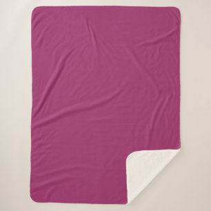 Couverture Sherpa Amarant (M&P) (couleur solide)
