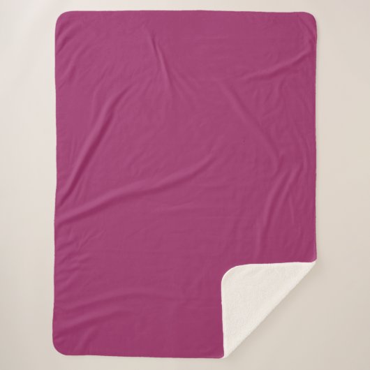 Couverture Sherpa Amarant (M&P) (couleur solide) (Devant)