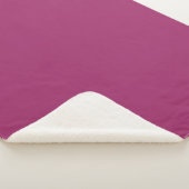 Couverture Sherpa Amarant (M&P) (couleur solide) (3/4)
