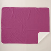 Couverture Sherpa Amarant (M&P) (couleur solide) (Devant (Horizontal))
