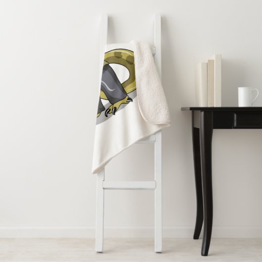 Couverture Sherpa Amargasaurus Pose Comme Freddy Krueger. (En situation)