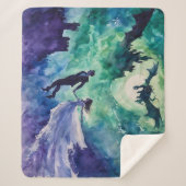 Couverture Sherpa Amateurs de vol - Peinture aquarelle (Devant)