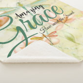 Couverture Sherpa Amazing Grace Flowers and dragonfly (3/4)