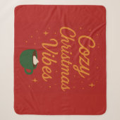 Couverture Sherpa Ambiance de Noël Cosy (Devant)