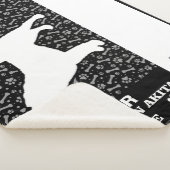 Couverture Sherpa Américain Akita Côté Drôle Du Lit (3/4)