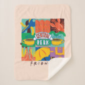 Couverture Sherpa AMIS™ | Central Perk Vibrant Graphic (Devant)