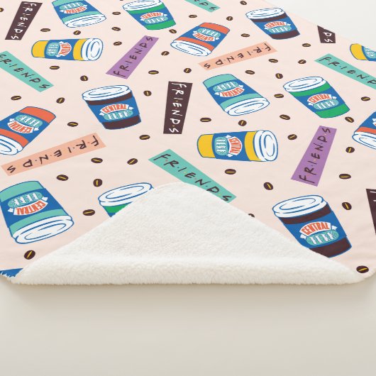 Couverture Sherpa AMIS™ | Central Perk Vibrant Motif café (3/4)