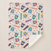 Couverture Sherpa AMIS™ | Central Perk Vibrant Motif café (Devant)