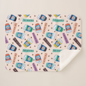 Couverture Sherpa AMIS™ | Central Perk Vibrant Motif café (Devant (Horizontal))