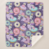 Couverture Sherpa Amis de la forêt d'astronautes spatiaux avec des f (Devant)