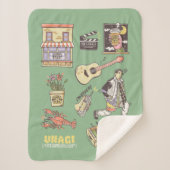 Couverture Sherpa AMIS™ | Graphique d'icônes de dessin (Devant)