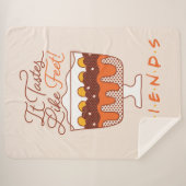 Couverture Sherpa AMIS™ | Il Goûte Comme Des Pieds ! (Devant (Horizontal))