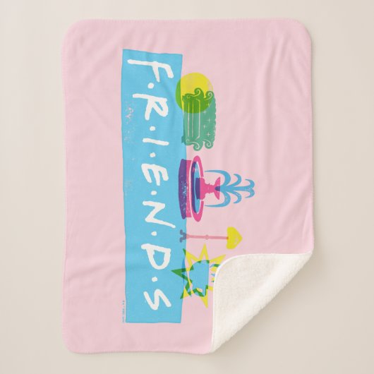 Couverture Sherpa AMIS™ | Logo avec icônes (Devant)