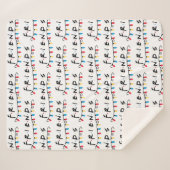 Couverture Sherpa AMIS™ | Logo des lumières de Noël (Devant (Horizontal))