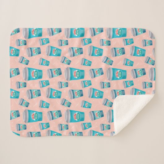 Couverture Sherpa AMIS™ | Motif Central Perk Coffee Cup (Devant (Horizontal))