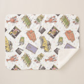 Couverture Sherpa AMIS™ | Motif d'icône Poka Dot (Devant (Horizontal))