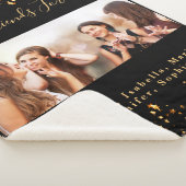 Couverture Sherpa Amis pour toujours BFF noir or photo (3/4)