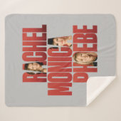 Couverture Sherpa AMIS™ | Rachel, Monica & Phoebe (Devant (Horizontal))